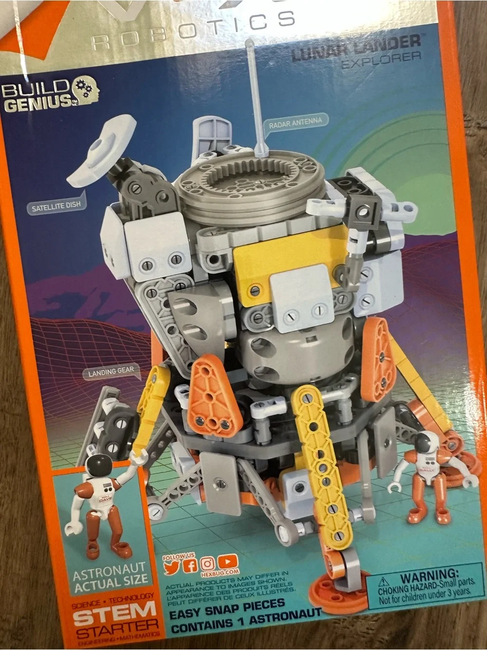 NEW! Hexbug VEX Robotics, STEM, Lunar Lander Explorer, Ages 8+, 400pcs.
